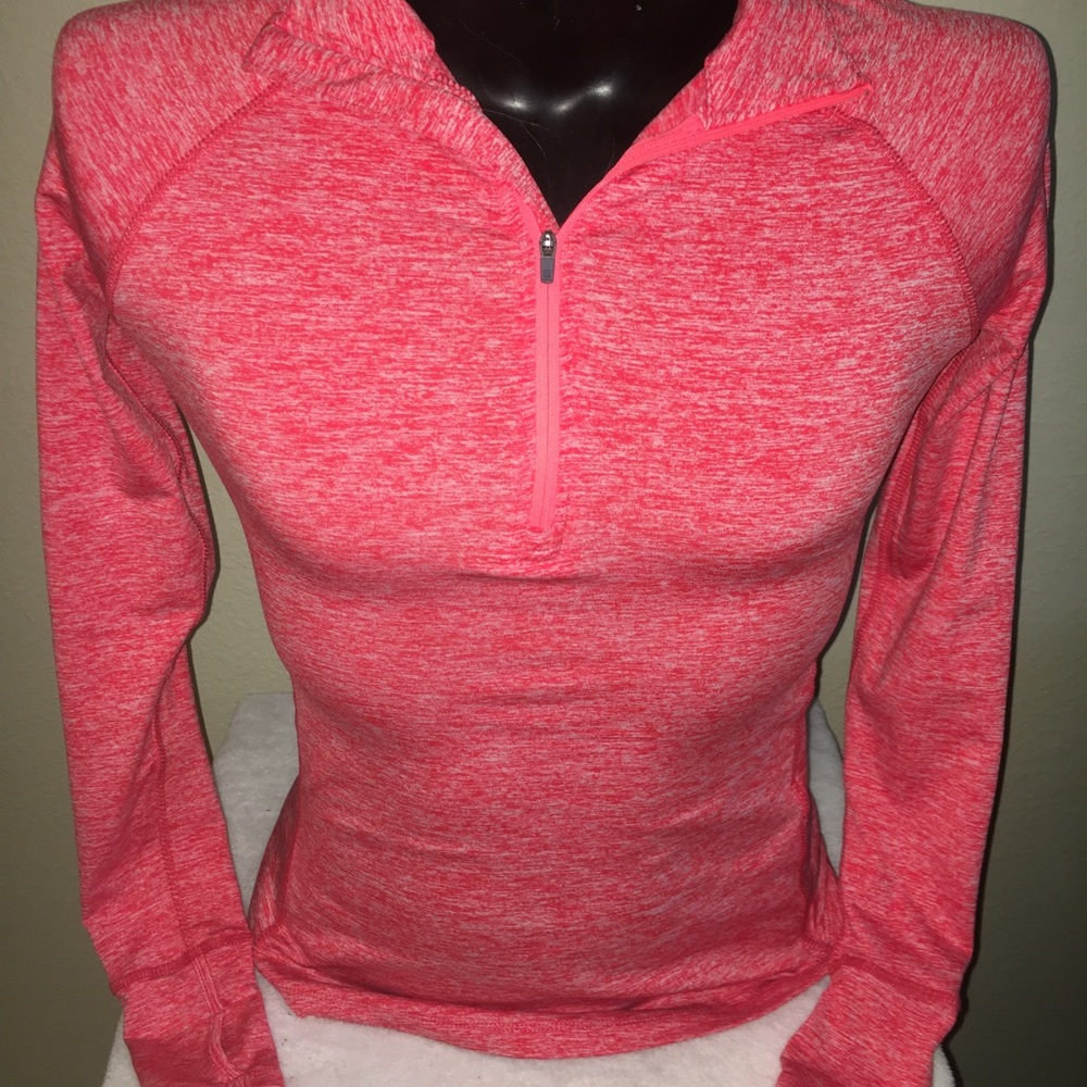 Woman’s Tangerine Collared Athletic Pullover